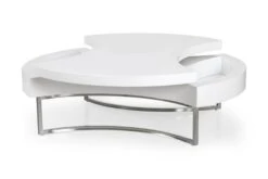 Aurea Sofabord 115 Cm Rundt Med Oppbevaring Hylle