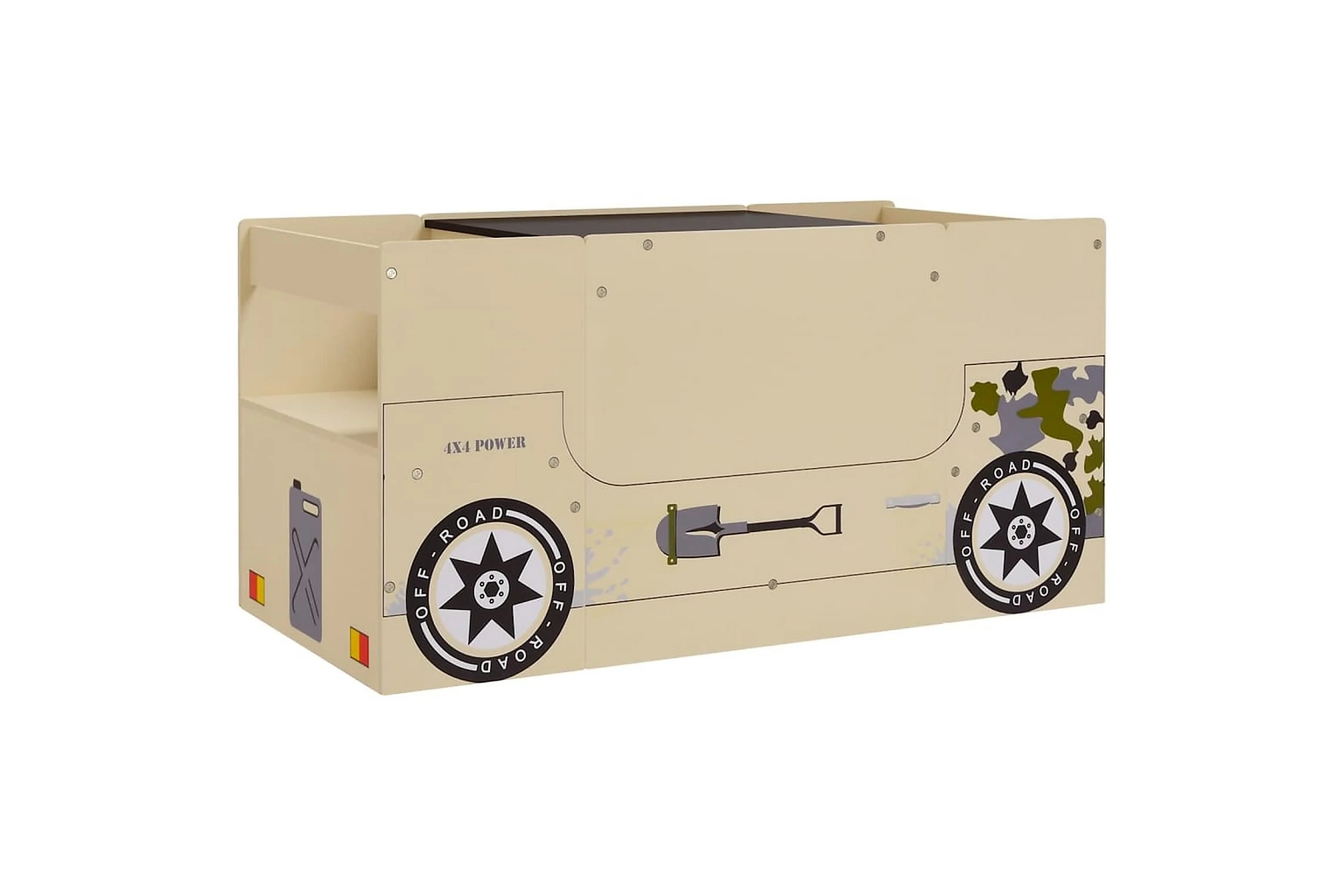 Barnebord Og Stolsett 3 Deler Terrengbildesign MDF - Bilde 5