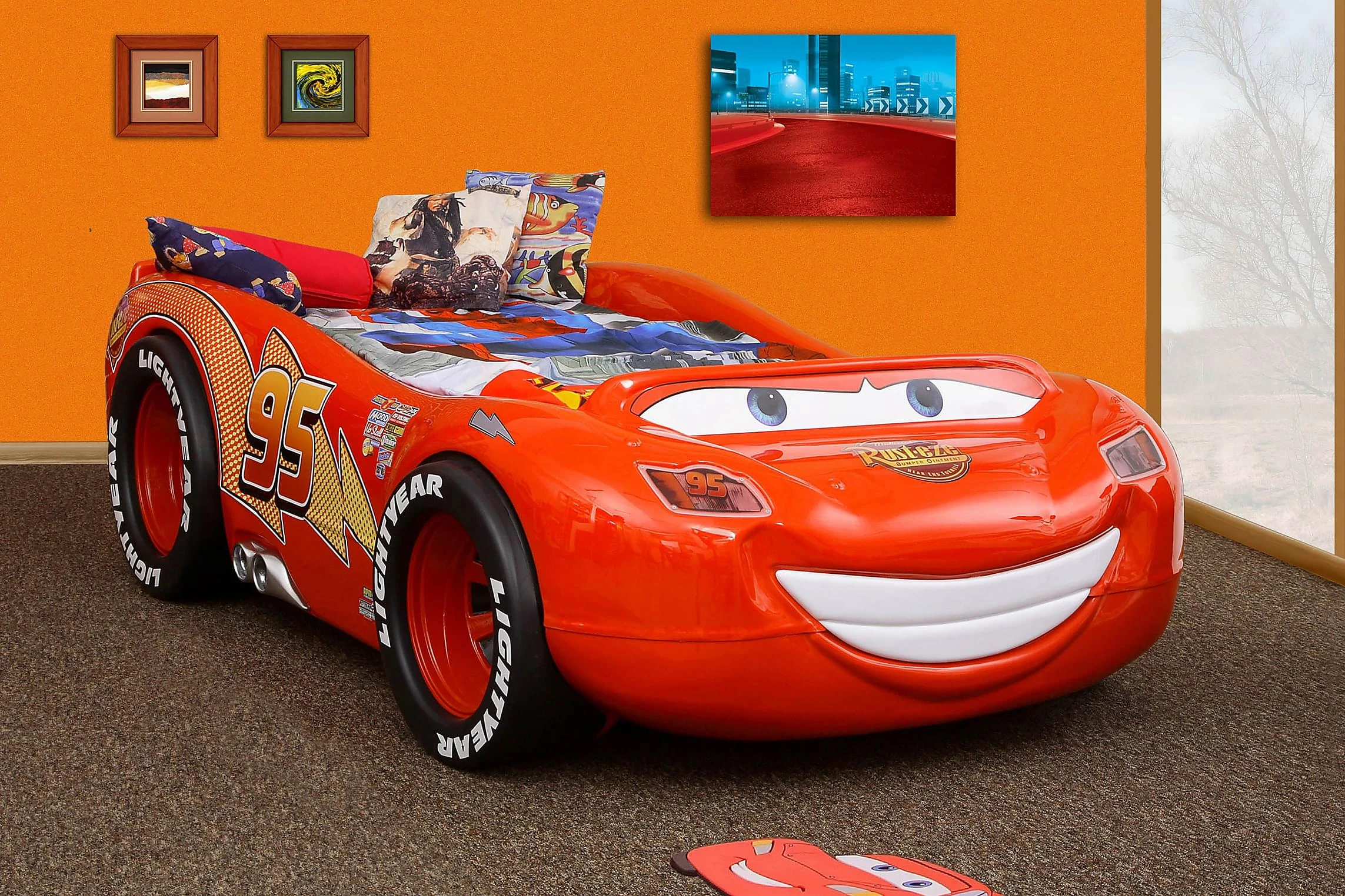 Cureto Barneseng Bil McQueen Inkl. Madrass - Bilde 4