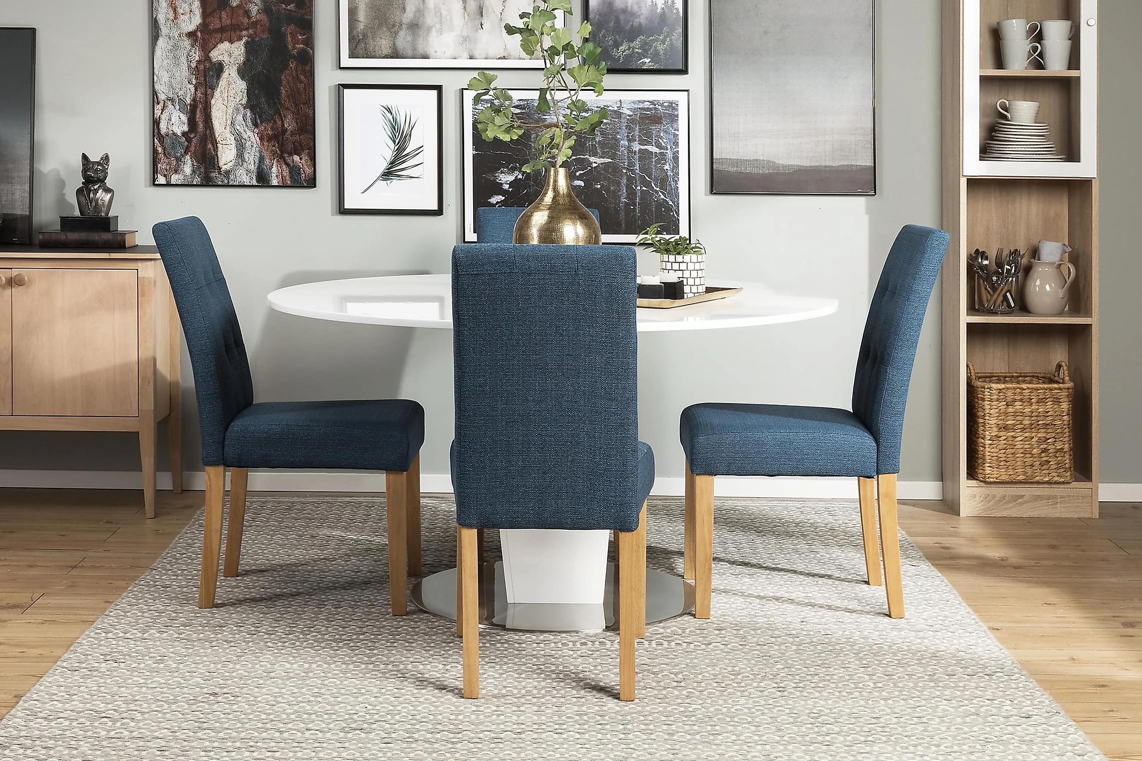 Diamond Spisegruppe Med 4 Viktor Stoler - Bilde 14