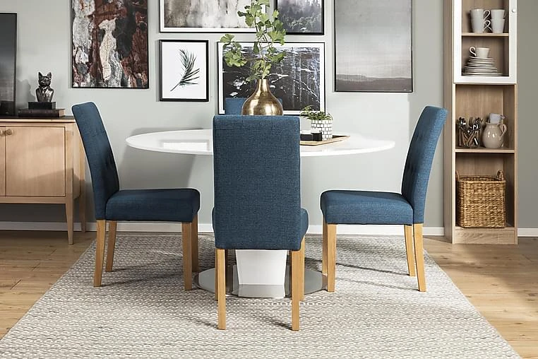 Diamond Spisegruppe Med 4 Viktor Stoler - Bilde 13