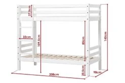 Hoppekids Basic Køyeseng 90x200 Ikke Delbar