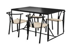 Indy Spisebord 140 Cm Med 4 Elysia Spisestoler