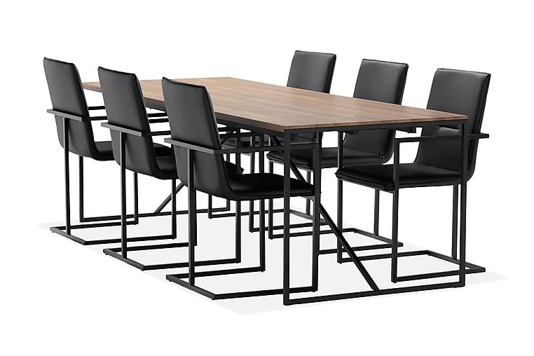 Indy Spisebord 240 Cm Med 6 Melbana Spisestoler - Bilde 15