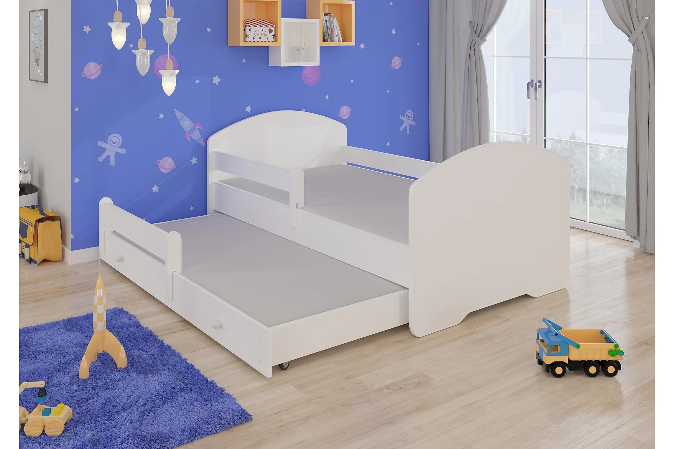 Pepina II Barneseng 80x160 Cm Med Fallbeskyttelse+Ekstraseng - Bilde 5