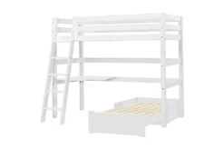 Premium Loftseng Med Hjørnebord Og Loungestol