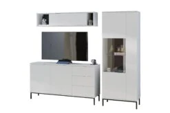 Querty Stuesett LED-belysning 4 Deler Hvit LED