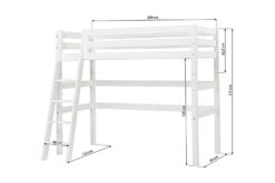 Rulla Barneseng Med Stige Og Rekkverk 209x144 Cm