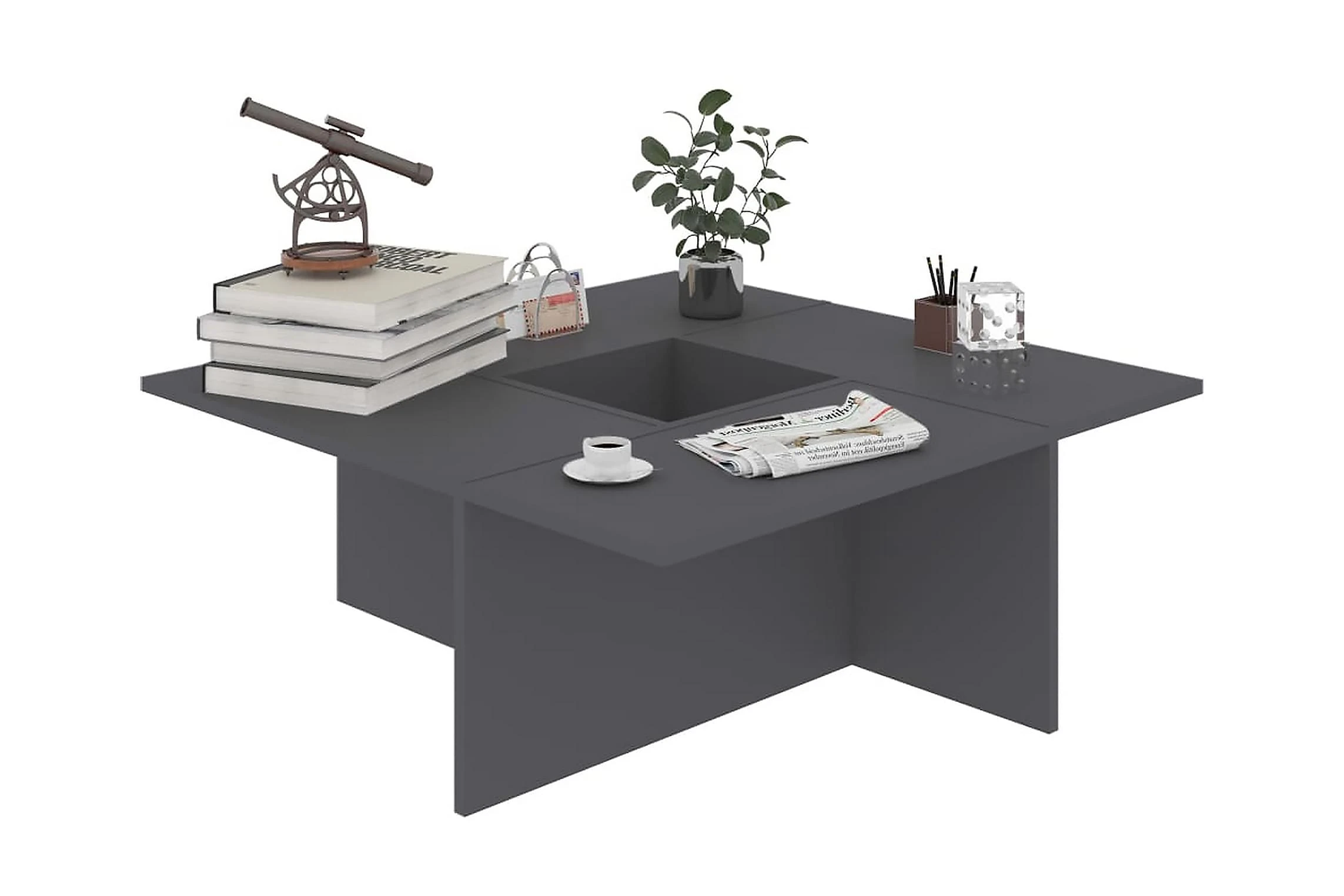 Salongbord GrÄ 79,5x79,5x30 Cm Sponplate - Bilde 2