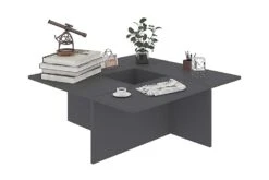 Salongbord Grå 79,5x79,5x30 Cm Sponplate