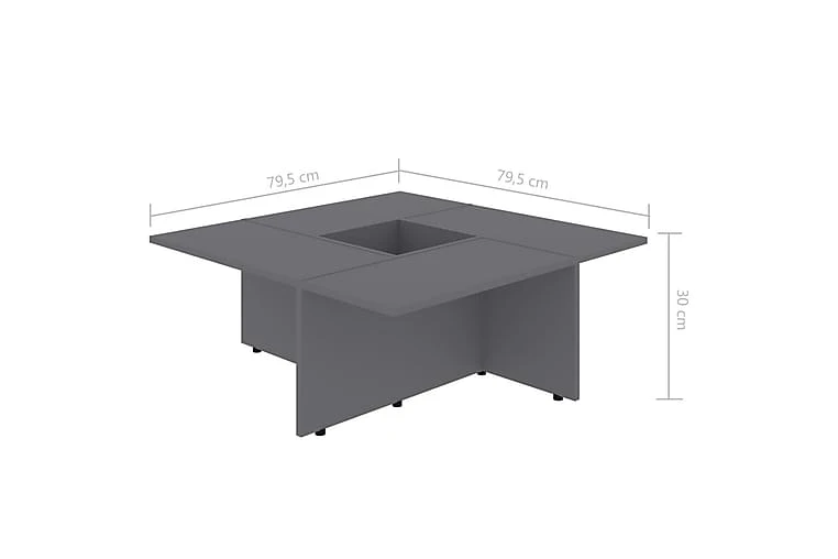 Salongbord GrÄ 79,5x79,5x30 Cm Sponplate - Bilde 6