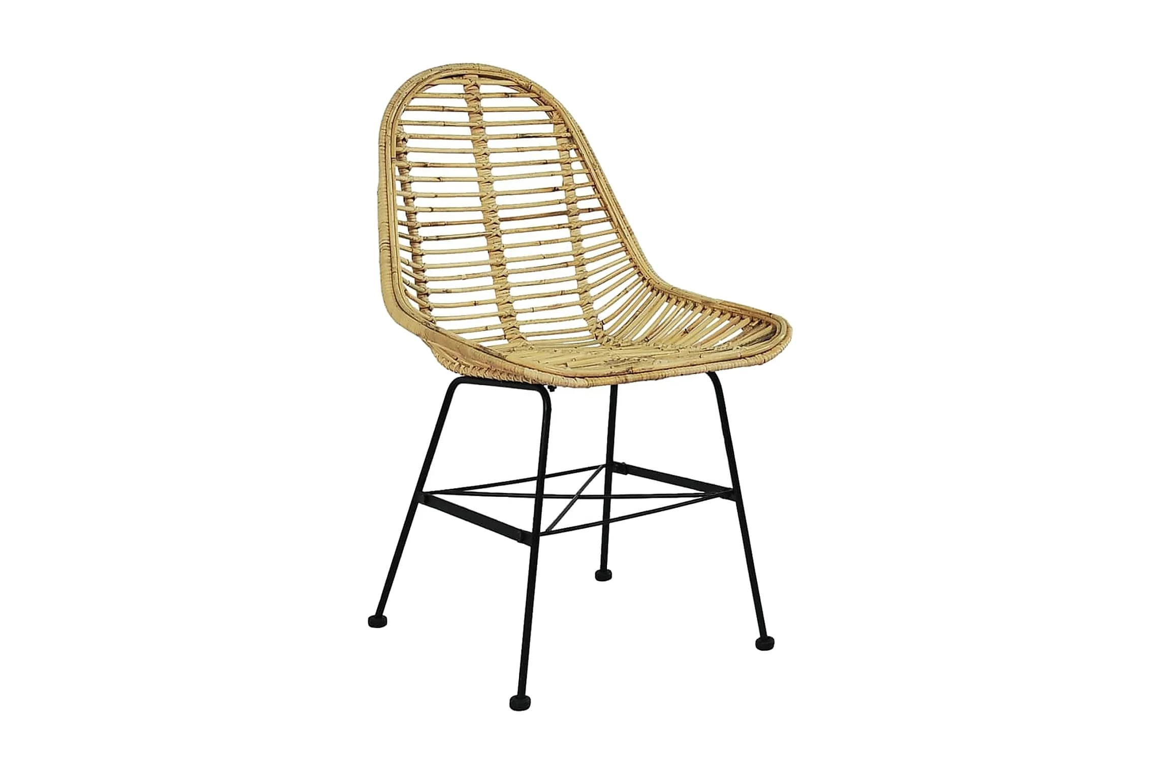 Spisestoler 4 Stk Naturell Rotting - Bilde 7