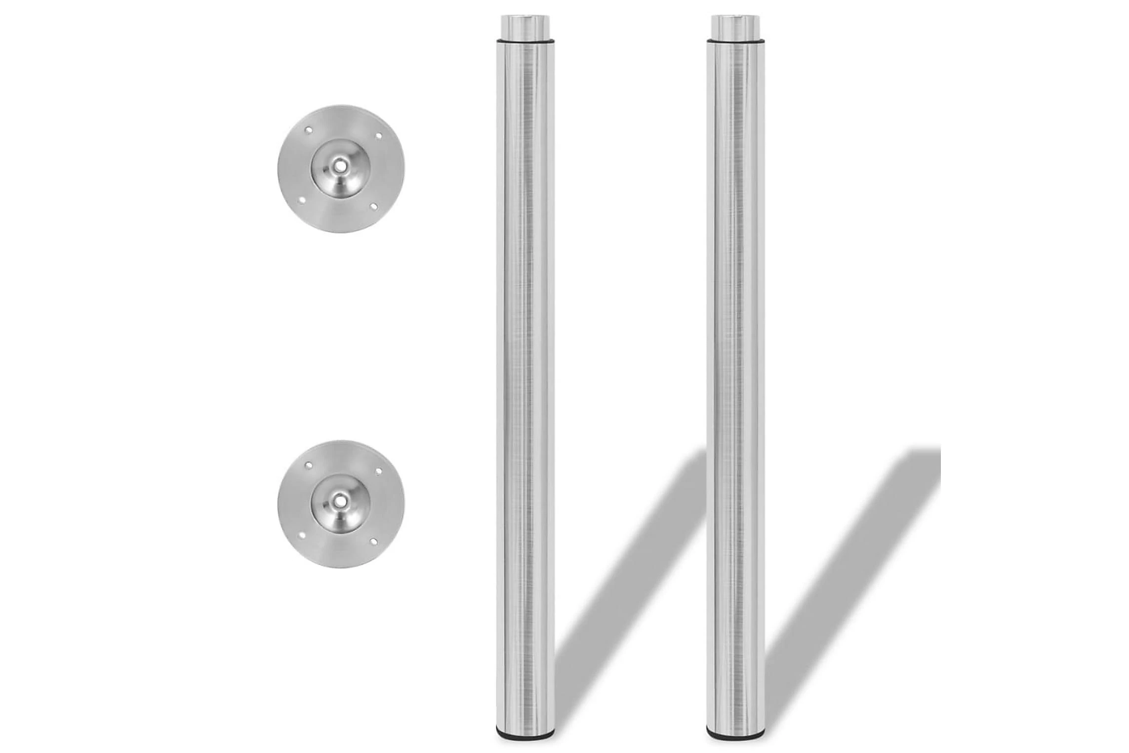 Teleskopiske Bordben 4 Stk Børstet Nikkel 710 Mm-1100 Mm - Bilde 11