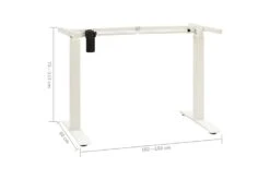 Understell Til Sitte-/ståbord Motorisert Justerbar Hvit