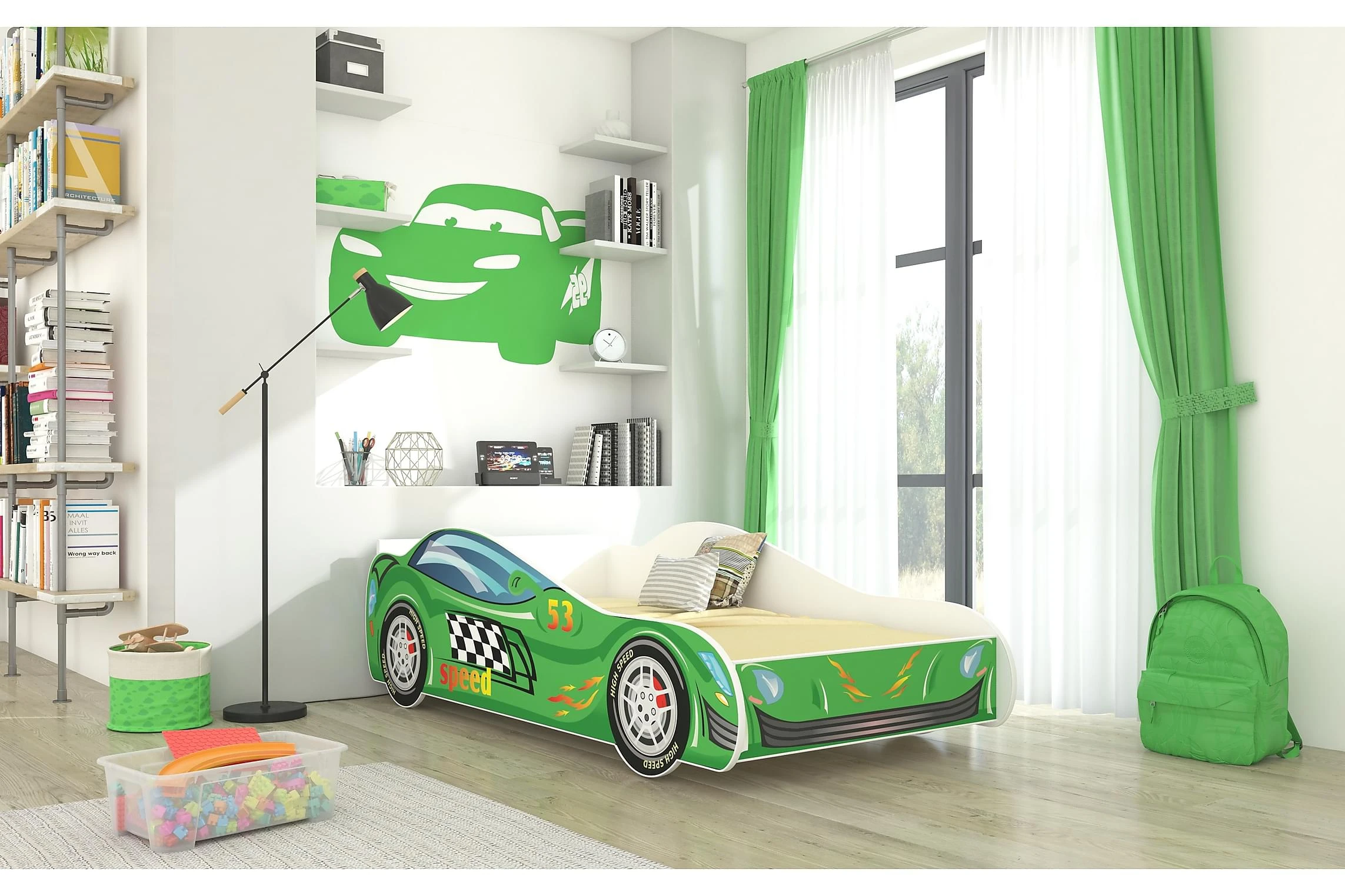 Velox Barneseng 70x140 Cm Speed Bil - Bilde 4